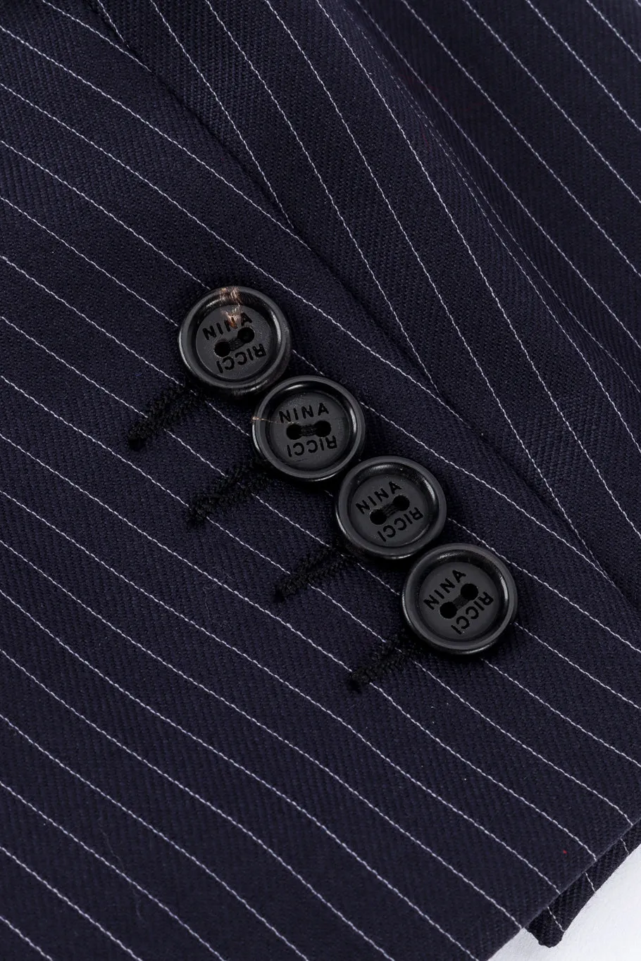 Pinstripe Bow Jacket