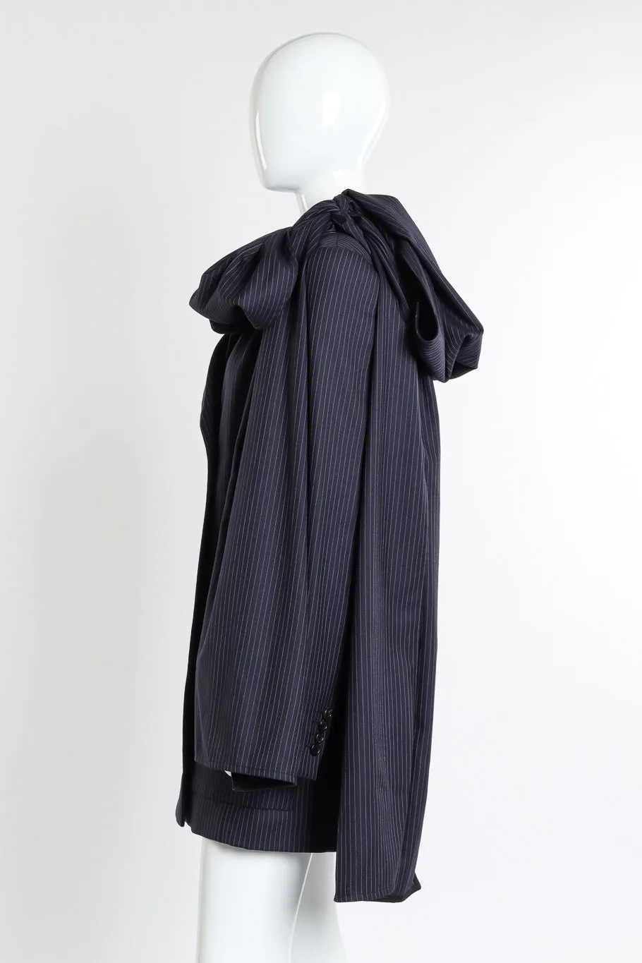 Pinstripe Bow Jacket