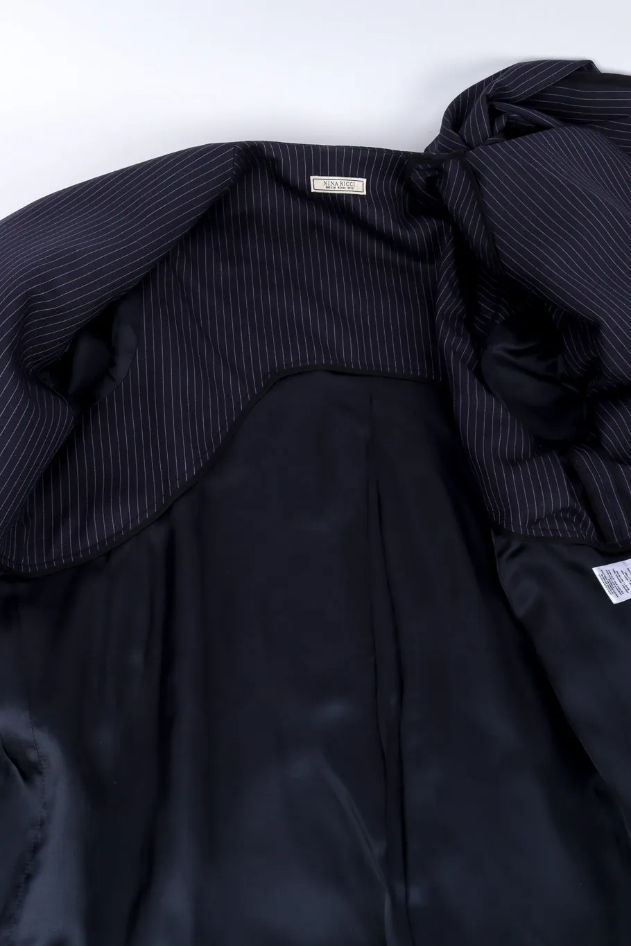 Pinstripe Bow Jacket