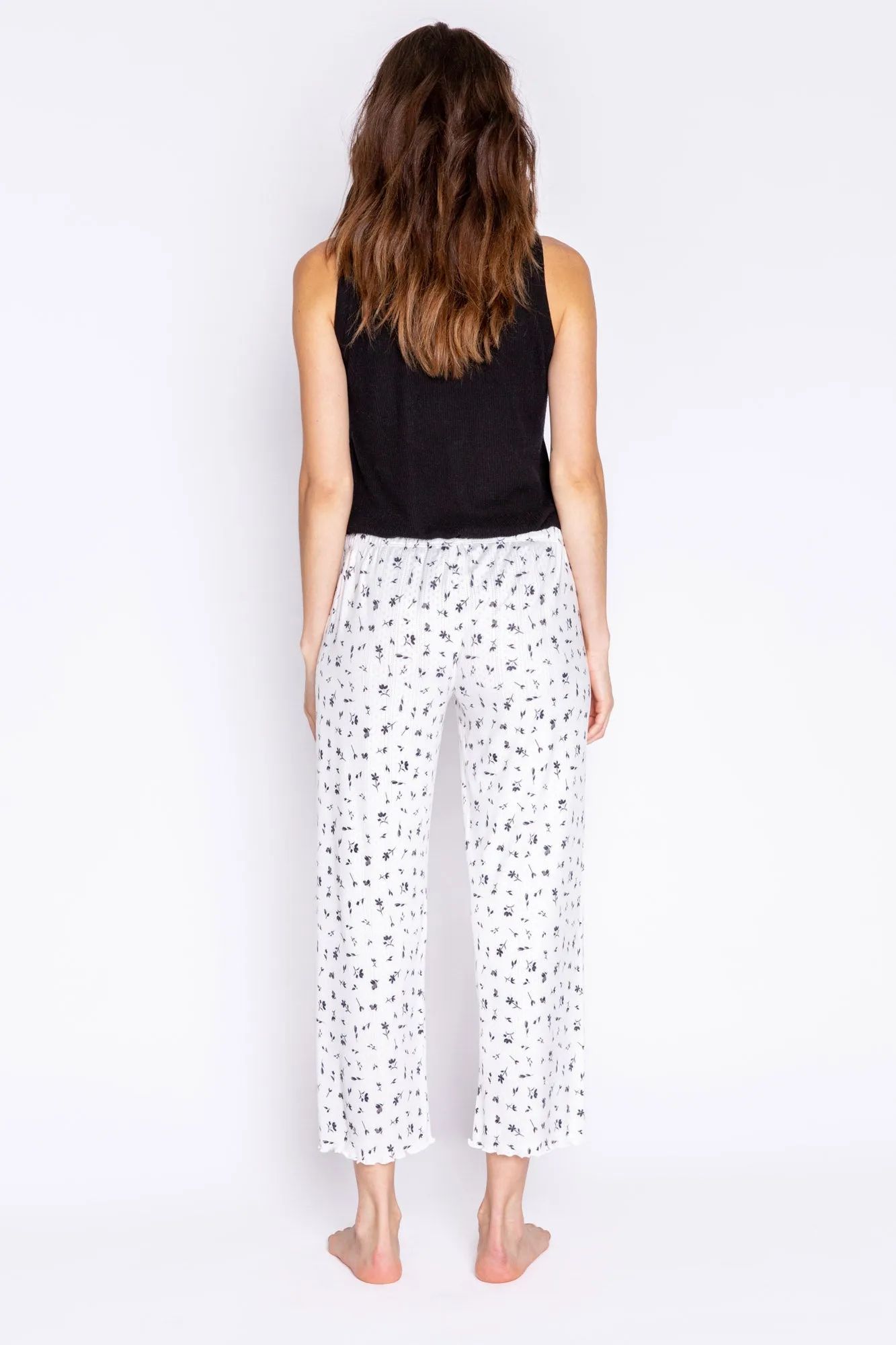PJ Salvage Around The Edges Floral Crop Pant