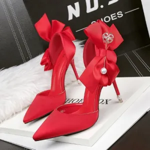 Pointed high heels