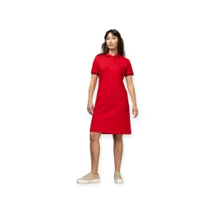 Polo Women's Leah Short Sleeve Golfer Dress Red
