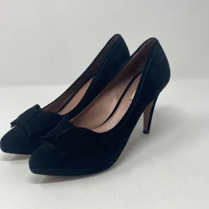 Prada Black Suede Pointed Toe Platform