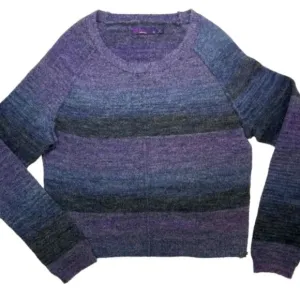 prAna XL Carly Cropped   Multicolor WOOL Blend Stretch LightWt Women's Sweater