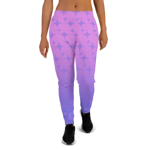 Purple Ghost Sparkle Joggers (Women's XS-3XL)