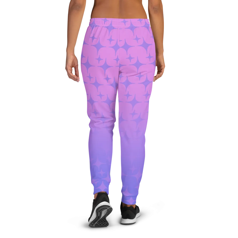Purple Ghost Sparkle Joggers (Women's XS-3XL)