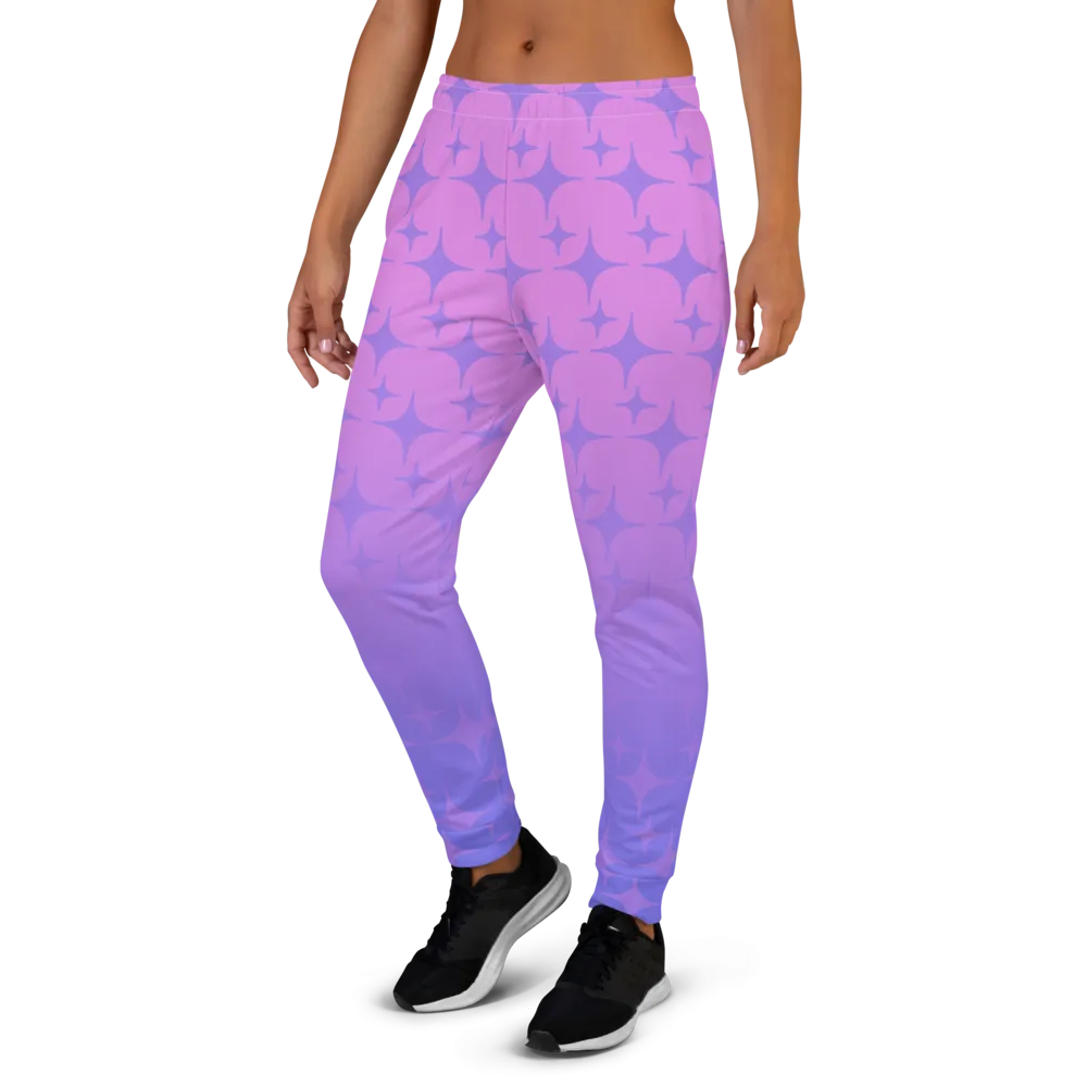 Purple Ghost Sparkle Joggers (Women's XS-3XL)