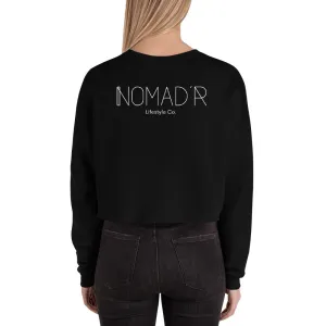 "NOMAD'R- WHITE" Crop Sweatshirt