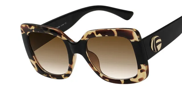 Retro Square Frame Summer Fashion Women's Sunglasses