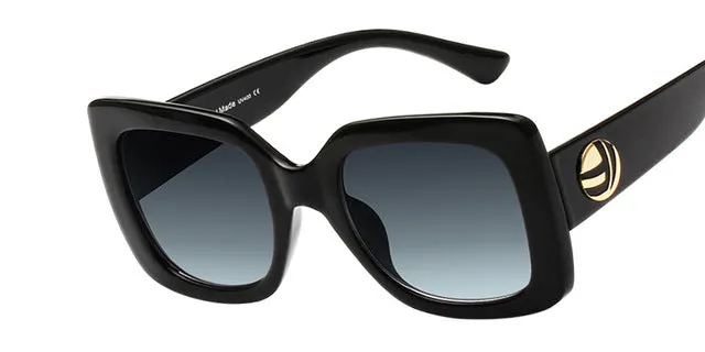 Retro Square Frame Summer Fashion Women's Sunglasses