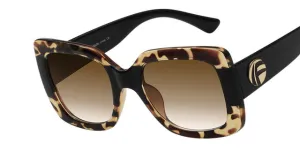 Retro Square Frame Summer Fashion Women's Sunglasses