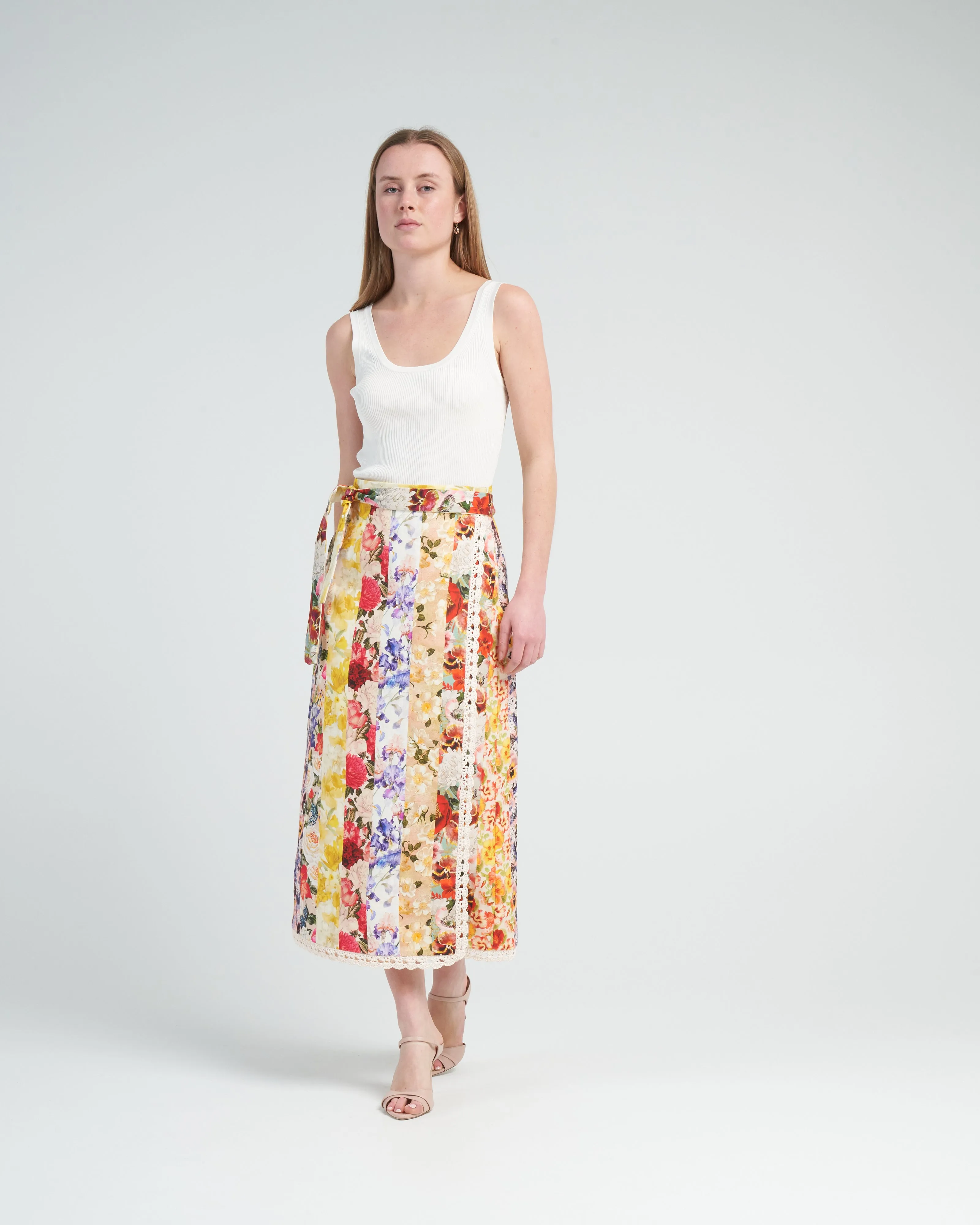 rib scoop neck tank - parchment