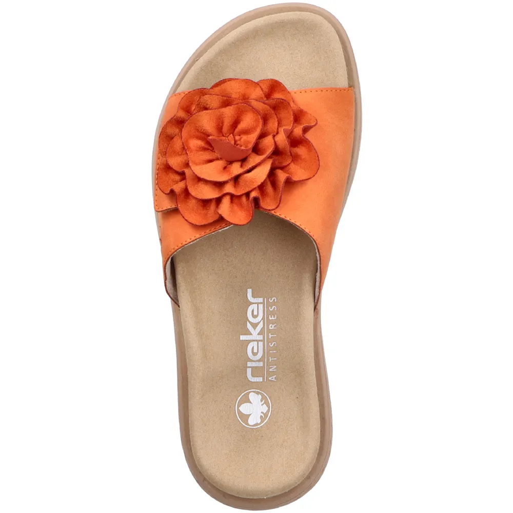 Rieker V1562-38 (Rosy) Pumpkin Sandals