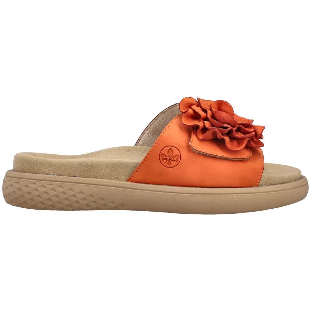 Rieker V1562-38 (Rosy) Pumpkin Sandals