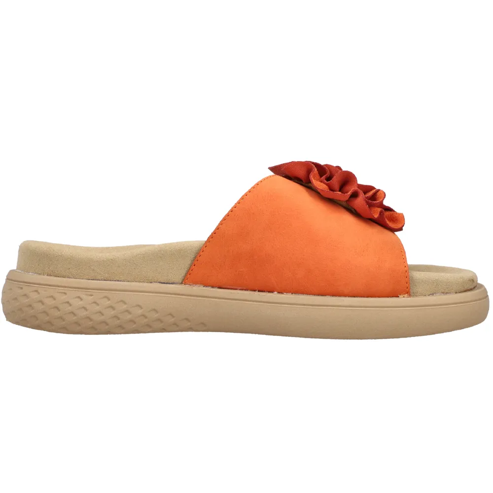 Rieker V1562-38 (Rosy) Pumpkin Sandals