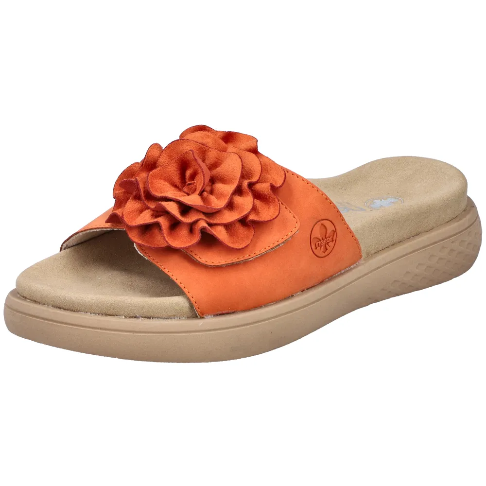 Rieker V1562-38 (Rosy) Pumpkin Sandals