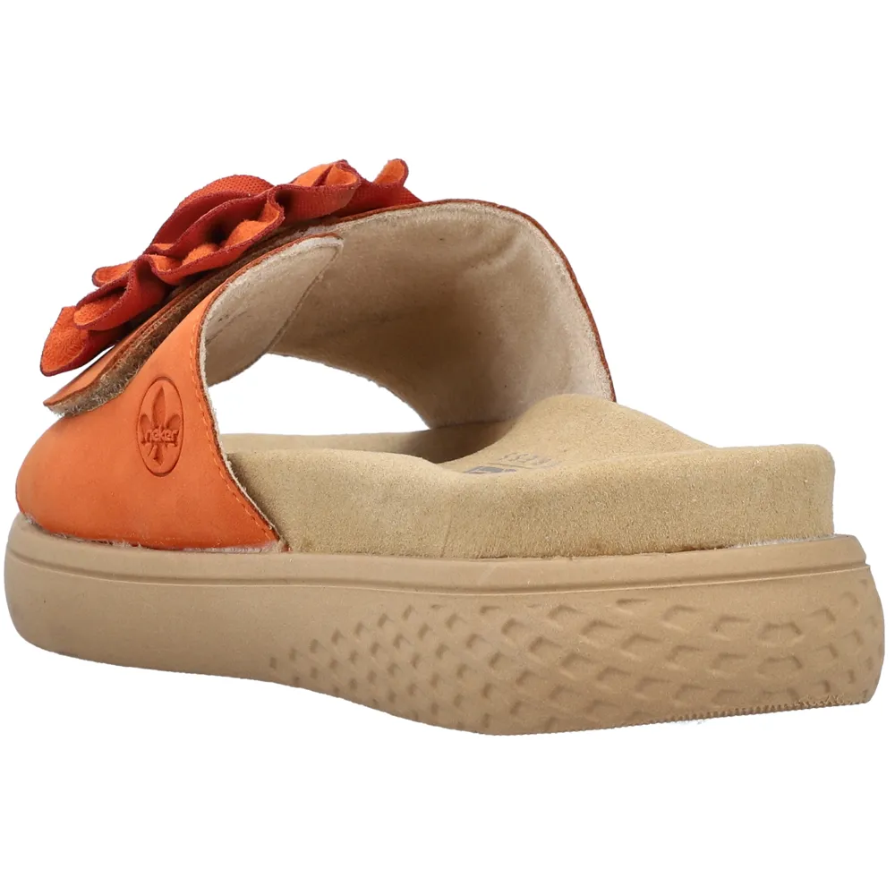 Rieker V1562-38 (Rosy) Pumpkin Sandals