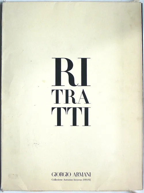 Ritratti Giorgio Armani Collezione Autunno Inverno 1991/1992