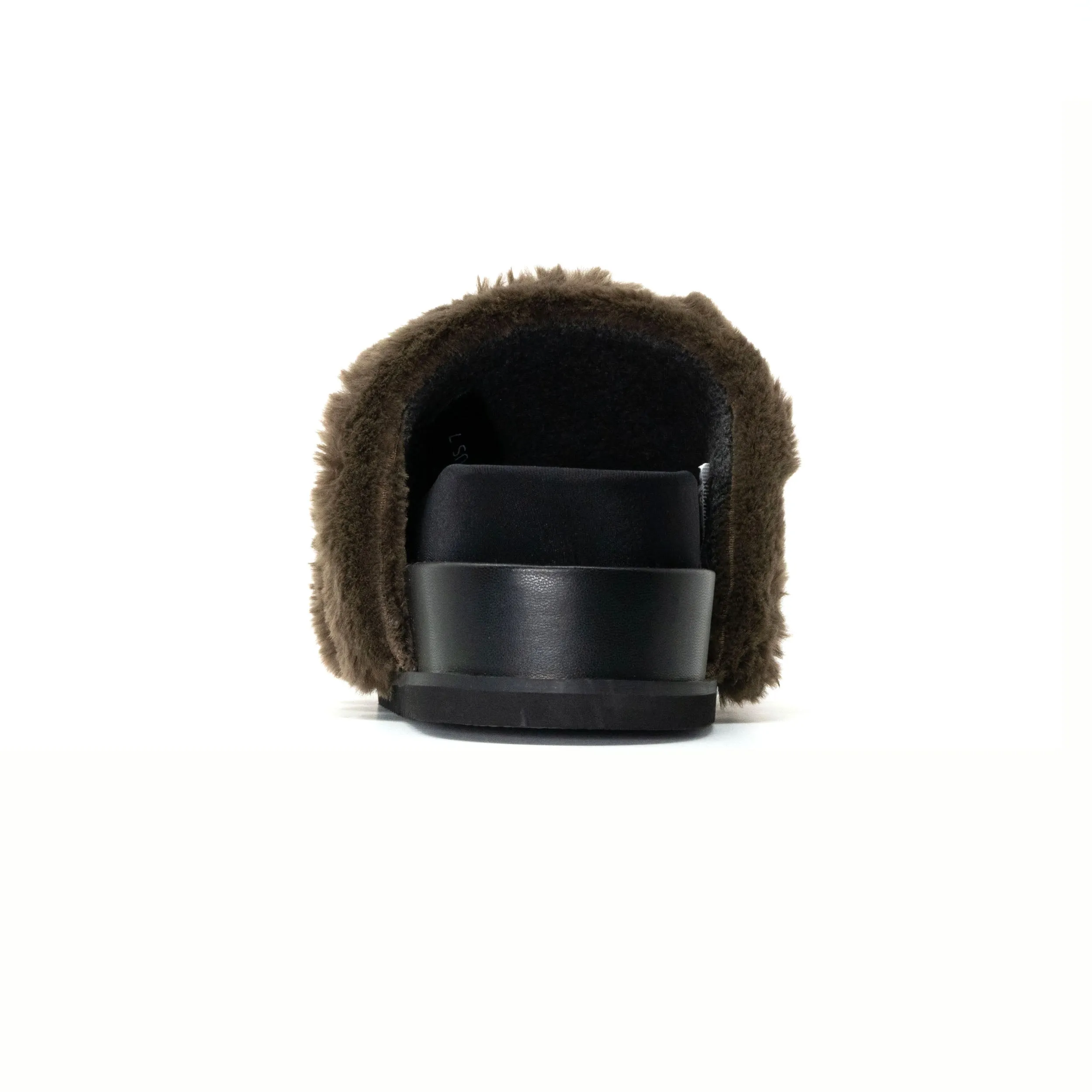 ROAM BUNNY STACK PLATFORM KHAKI FAUX FUR