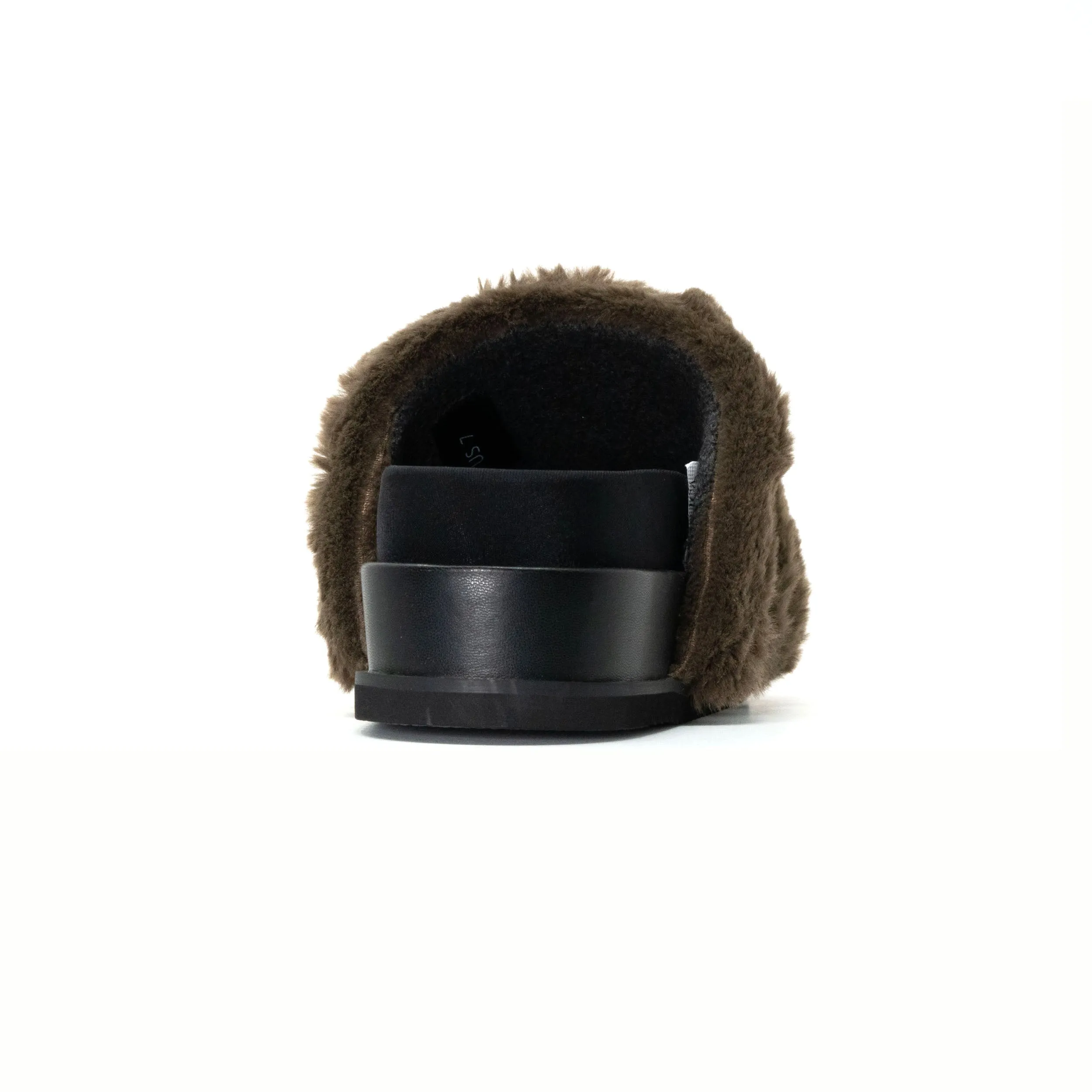 ROAM BUNNY STACK PLATFORM KHAKI FAUX FUR