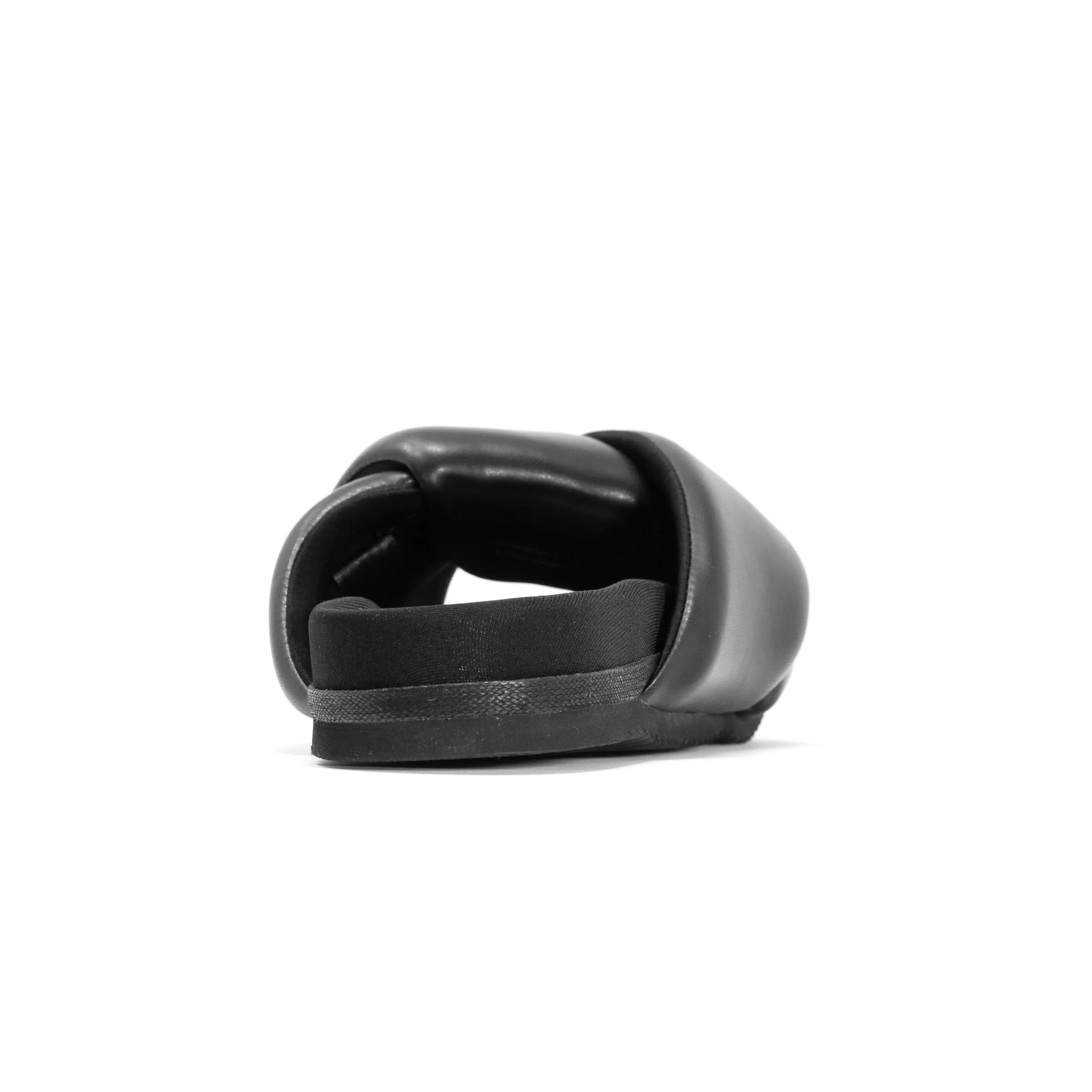 ROAM Foldy Puffy Sandals Black Vegan Leather