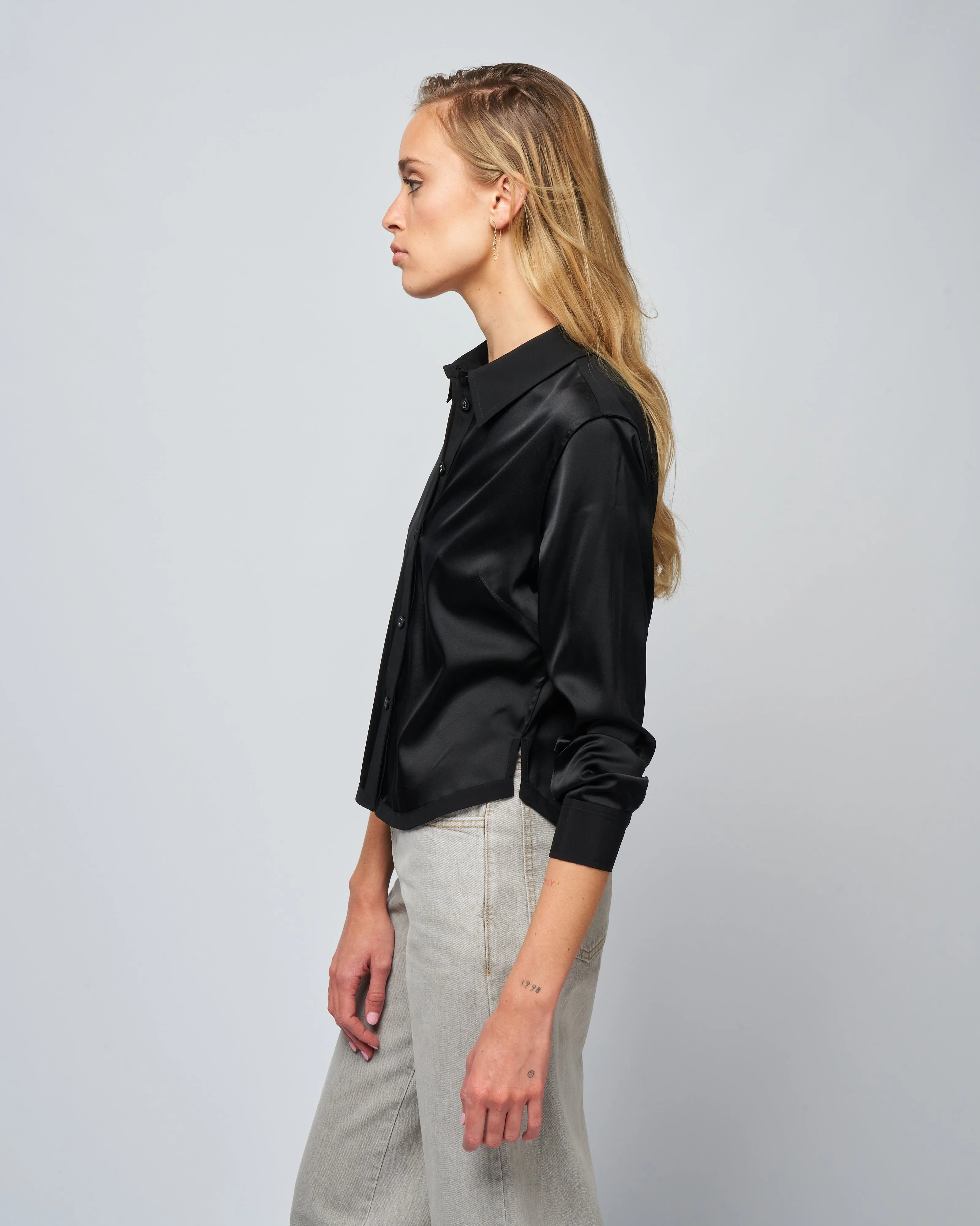 rue shirt - black