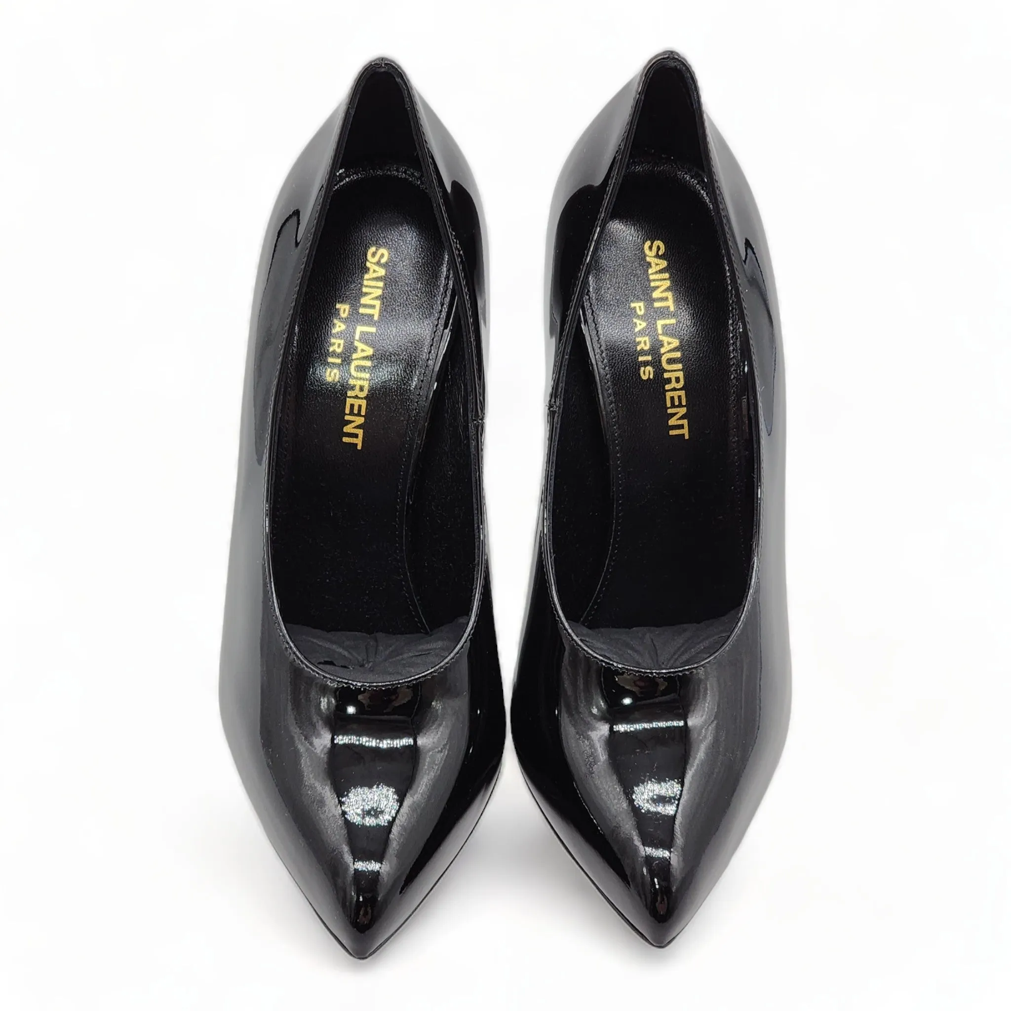 Saint Laurent Teddy Patent Leather Pumps Heels Shoes