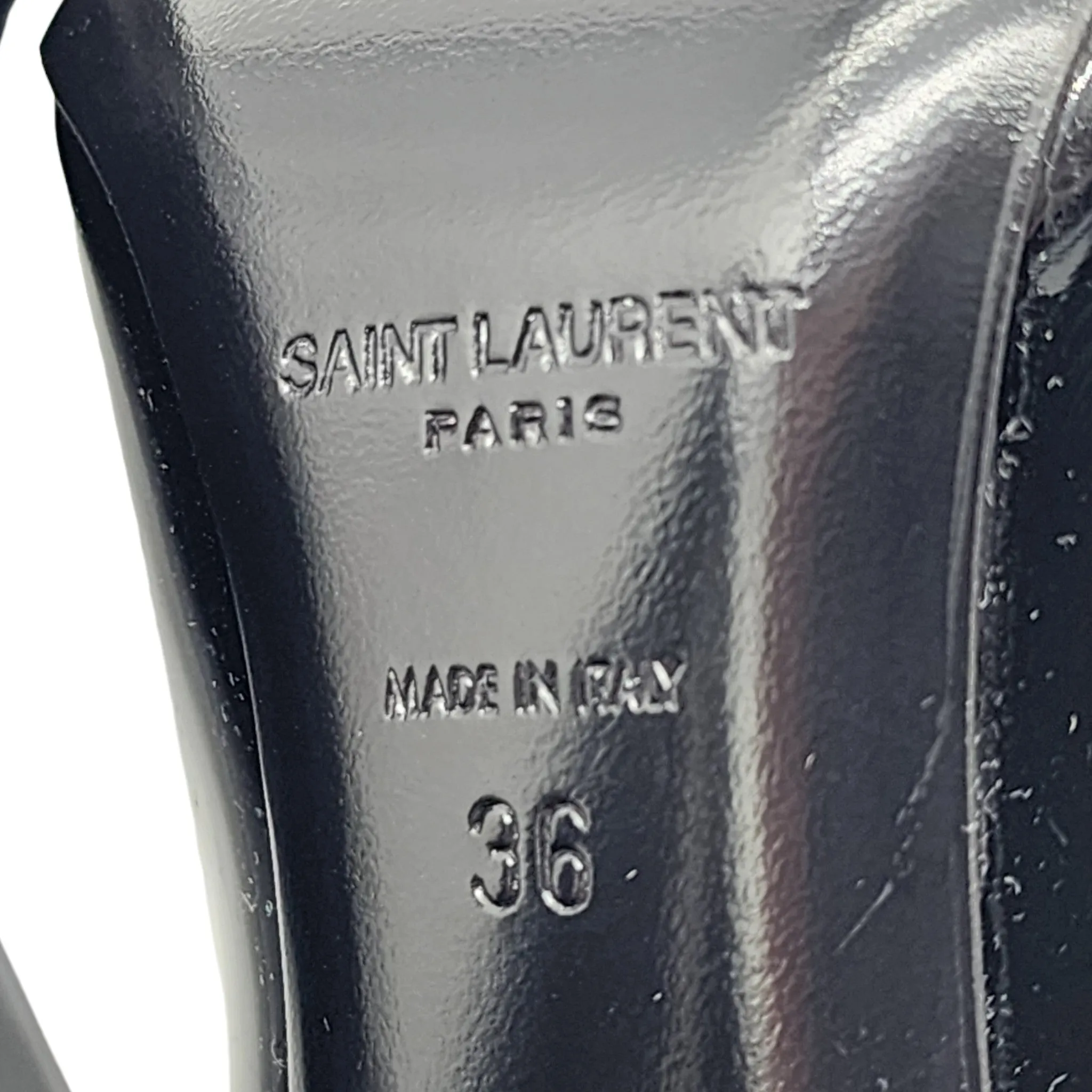 Saint Laurent Teddy Patent Leather Pumps Heels Shoes
