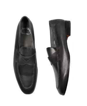 SANTONI - Hand Patina “Fatte A Mano” Penny Loafers - 12.5