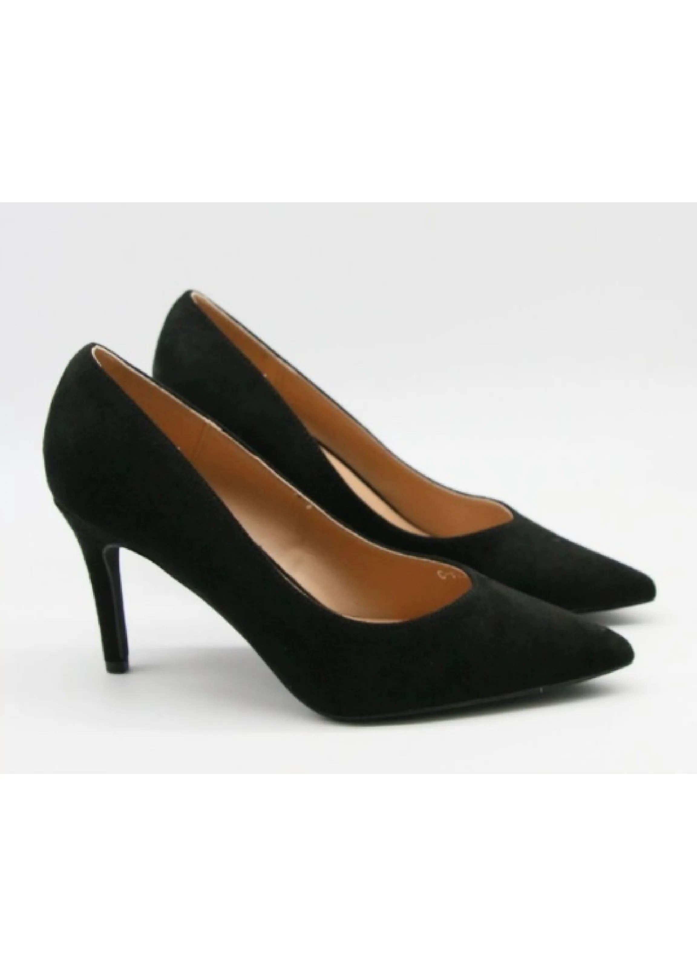 Saoirse Black Suede Court Shoes