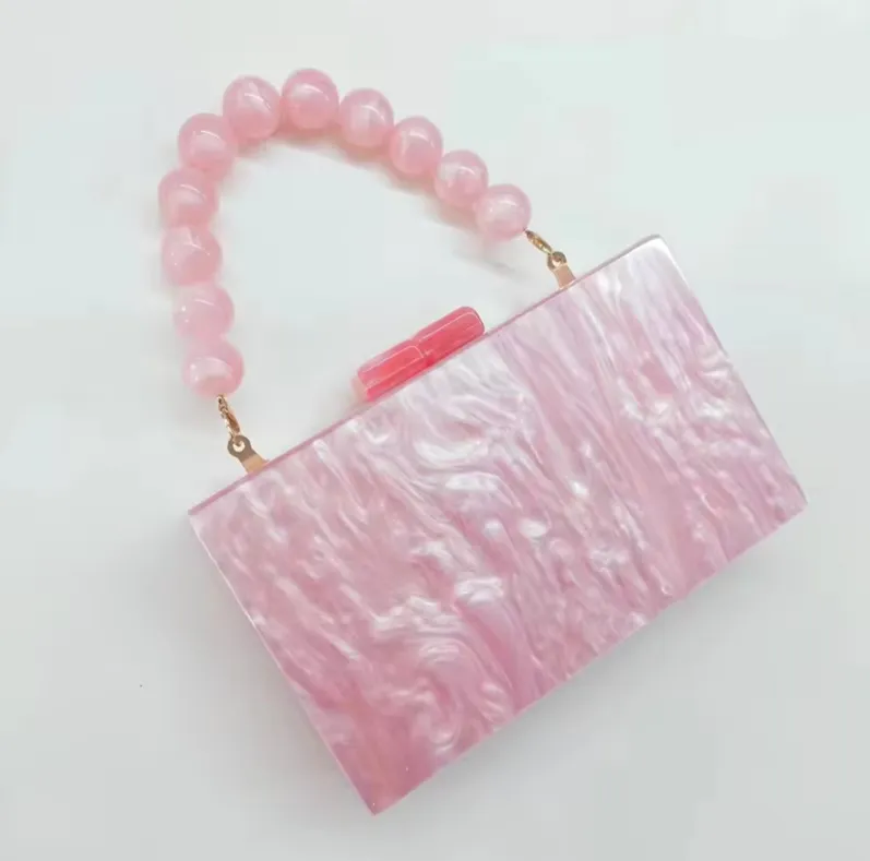 Sculptural Beaded Handle Clutch