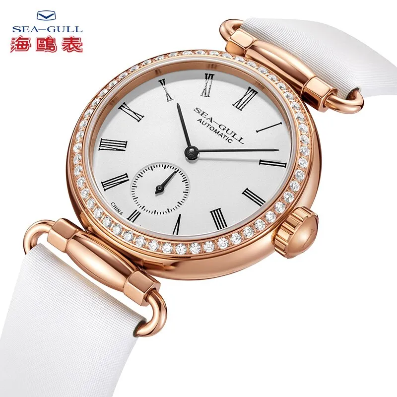 SEA-GULL Ladies Automatic in Rose Gold or Silver  Calibre : ST17  Model: 813.11.6065L