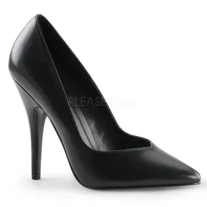 SEDUCE-420V  Black Faux Leather