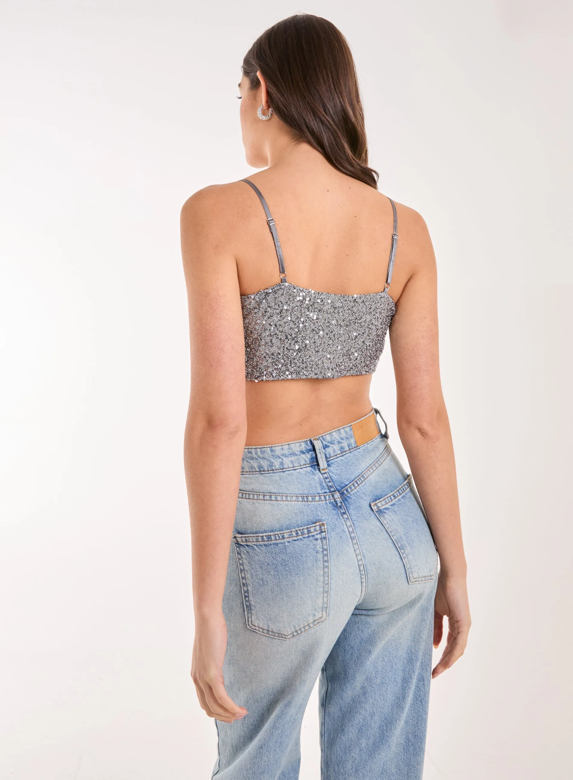 Sequin Corset Top
