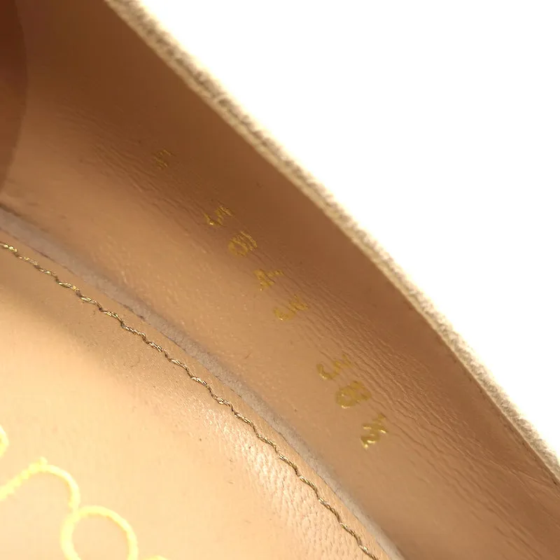 Sergio Rossi Godiva 90 Pumps Nude Suede Size 38.5 Pointed Toe Heels