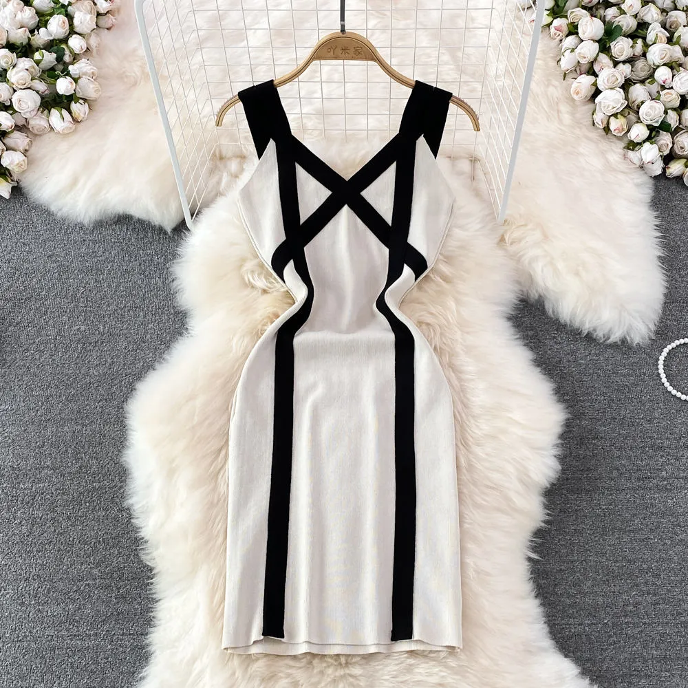 Sexy Wild Fashion Dress Sleeveless Off Shoulder Dress