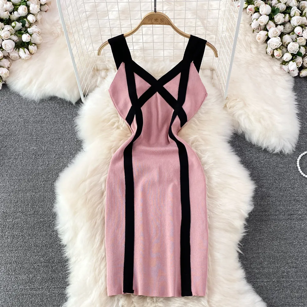 Sexy Wild Fashion Dress Sleeveless Off Shoulder Dress