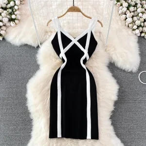 Sexy Wild Fashion Dress Sleeveless Off Shoulder Dress