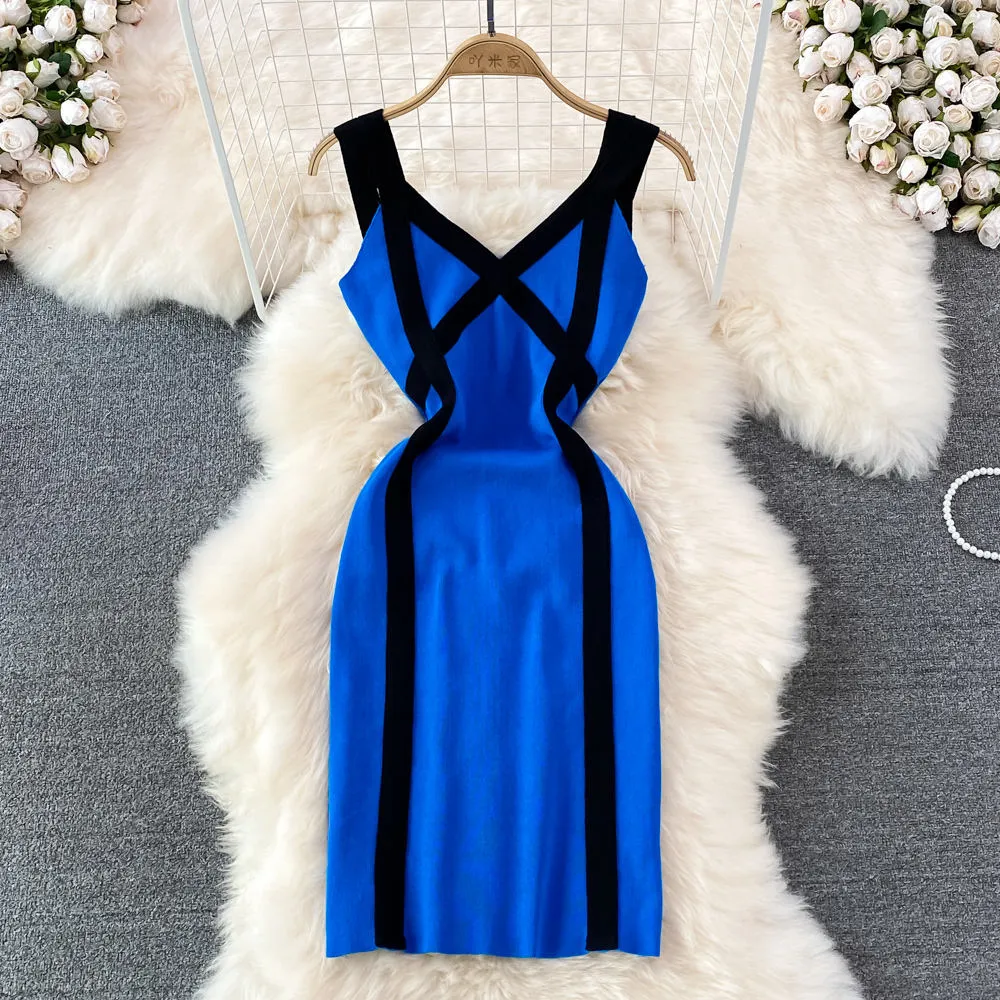 Sexy Wild Fashion Dress Sleeveless Off Shoulder Dress
