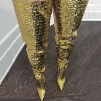 Sexy Women Tight High Boot Dress Shoes