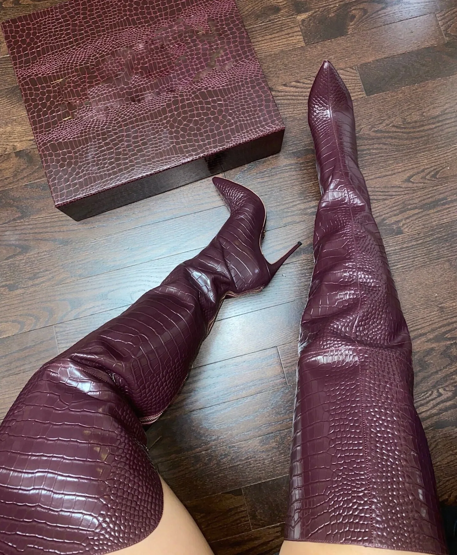 Sexy Women Tight High Boot Dress Shoes