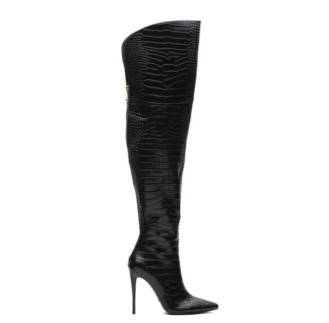 Sexy Women Tight High Boot Dress Shoes
