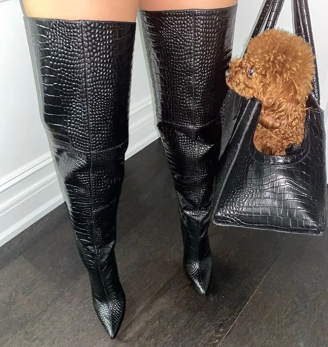 Sexy Women Tight High Boot Dress Shoes