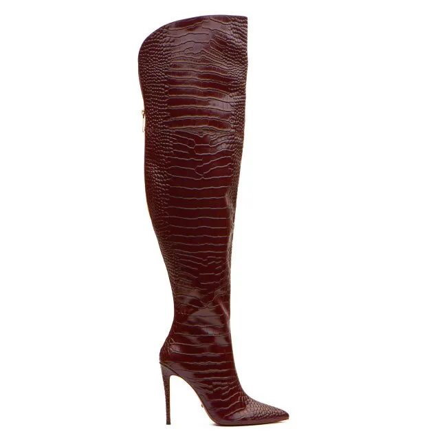Sexy Women Tight High Boot Dress Shoes
