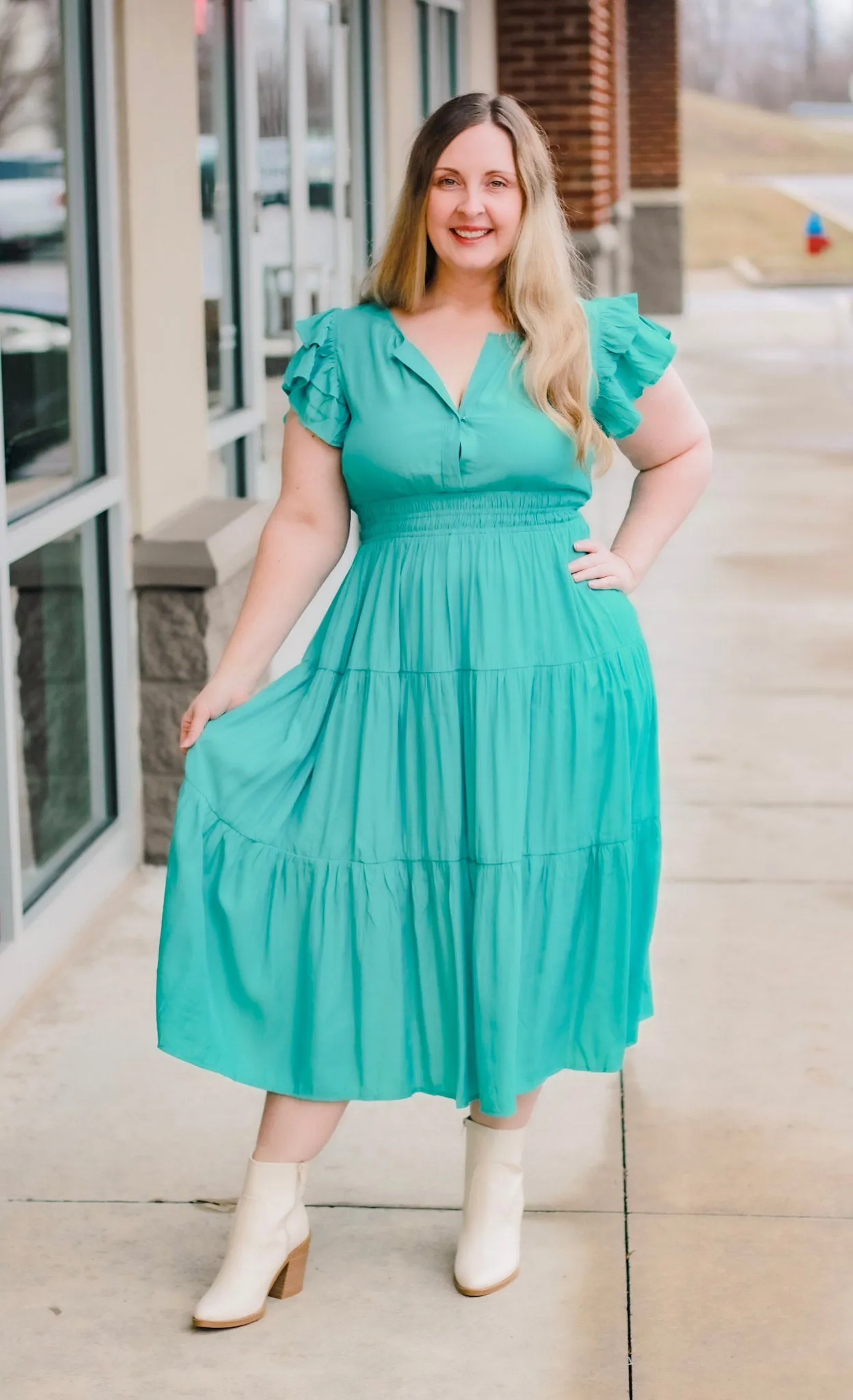 She's Jaded Midi Dress