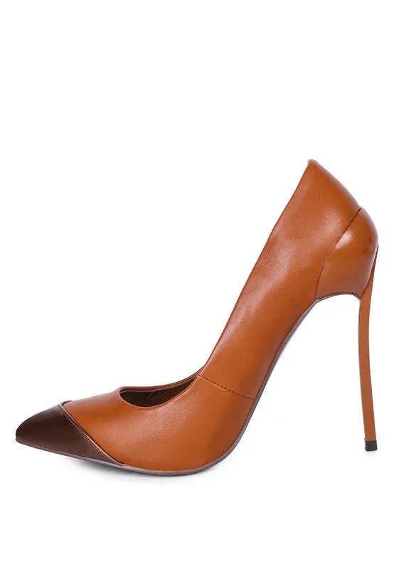 Silver Tip Stiletto Heels