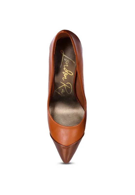 Silver Tip Stiletto Heels
