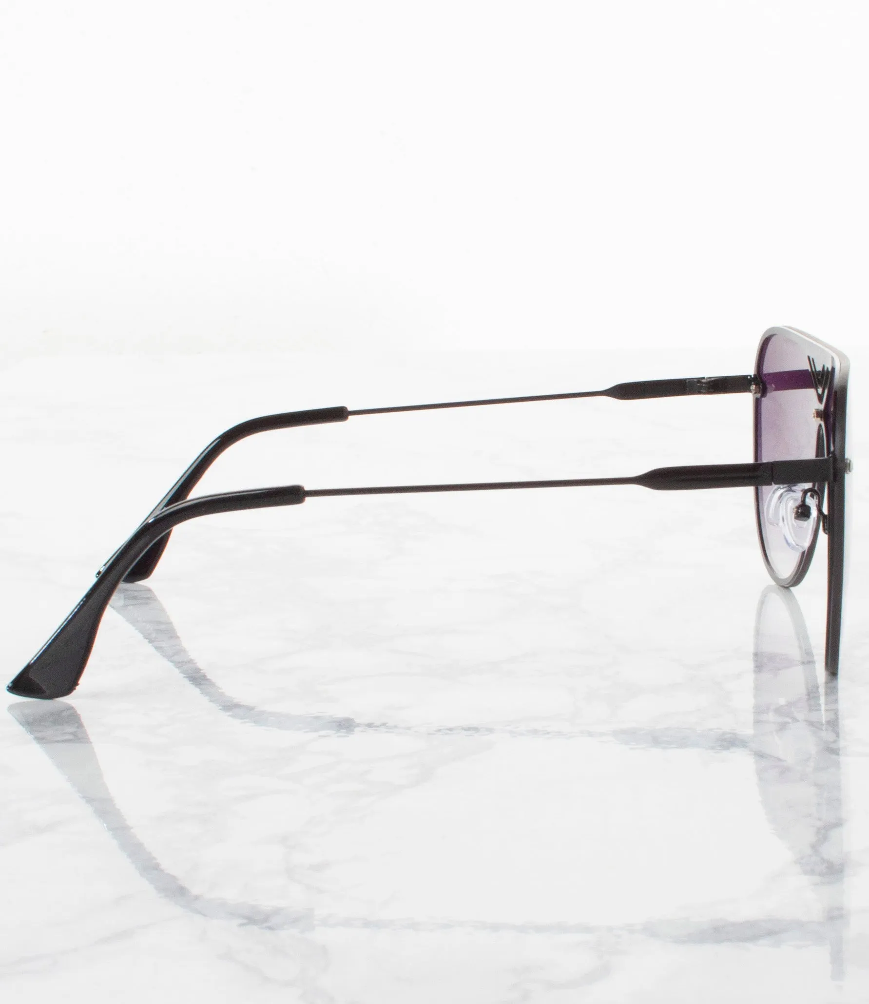 Single Color Sunglasses - M155314AP-BLACK- Pack of 6 - $4/piece