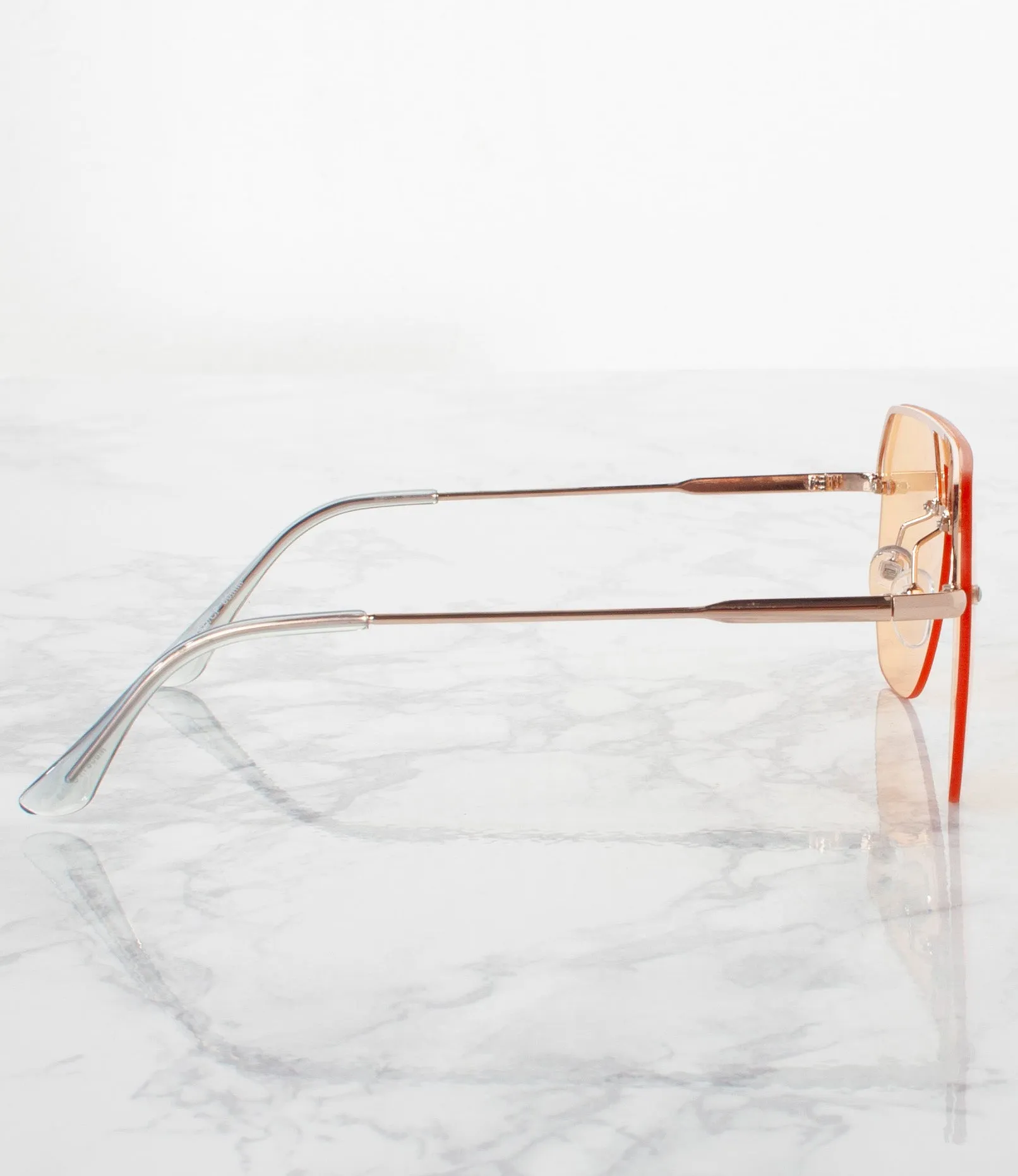 Single Color Sunglasses - M19159SD/CP-ORANGE - Pack of 6 - $4/piece