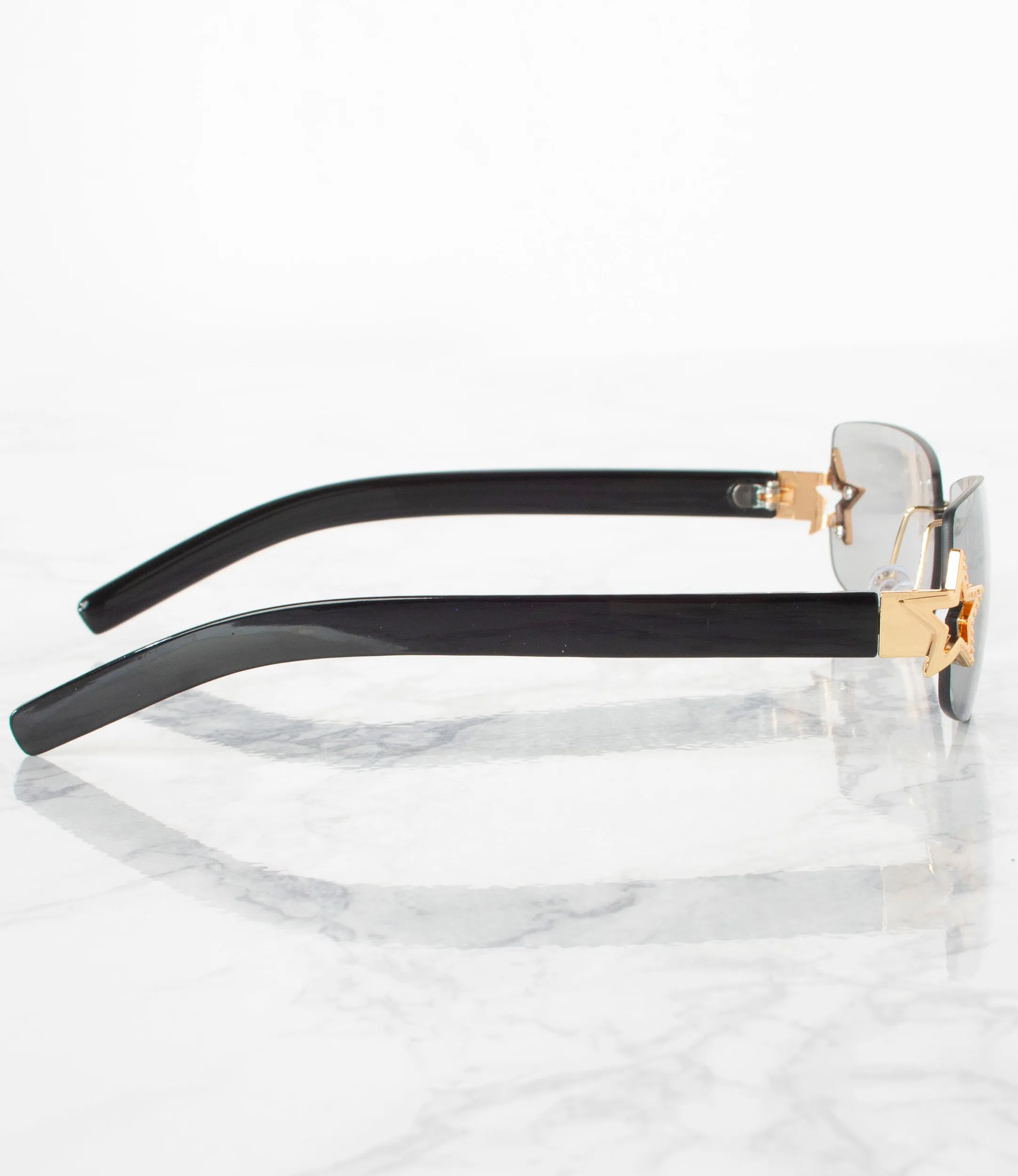 Single Color Sunglasses - MP22476AP-SMOKE - Pack of 6 - $4.25/piece